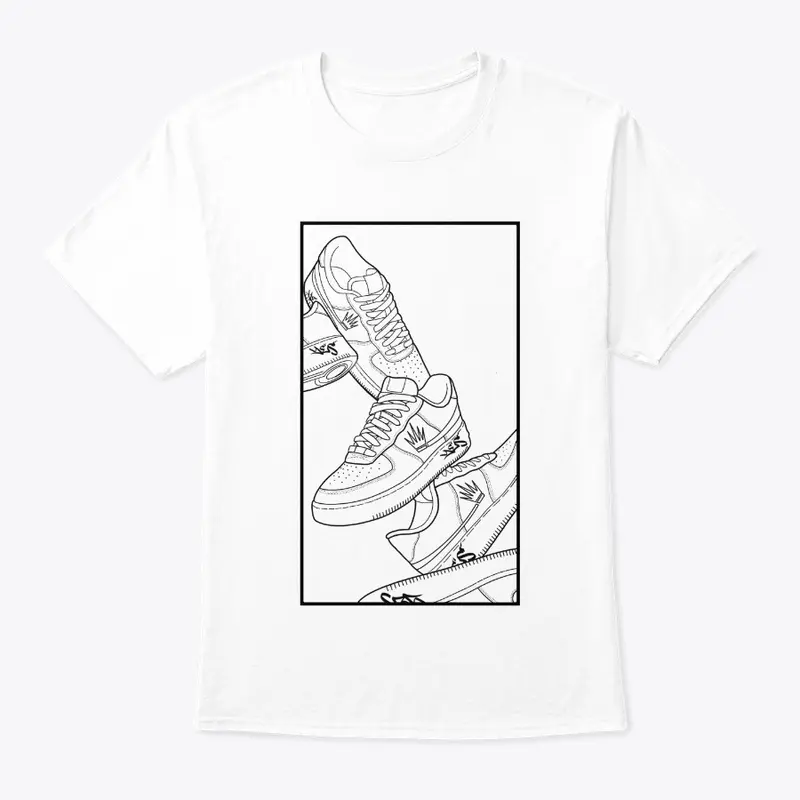 Sporty Sneaker Design T-Shirt